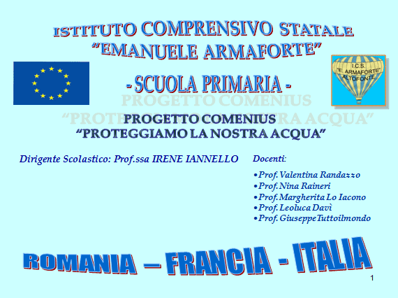 PROGETTO COMENIUS