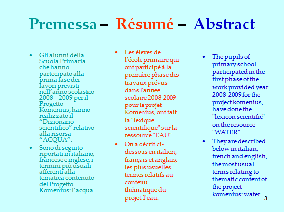 PROGETTO COMENIUS
