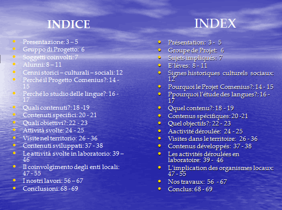 PROGETTO COMENIUS