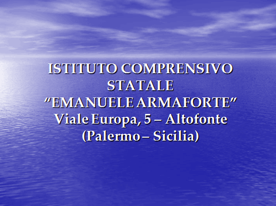 PROGETTO COMENIUS
