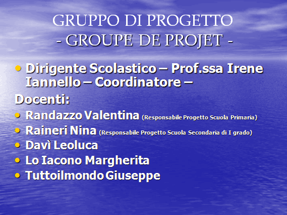PROGETTO COMENIUS