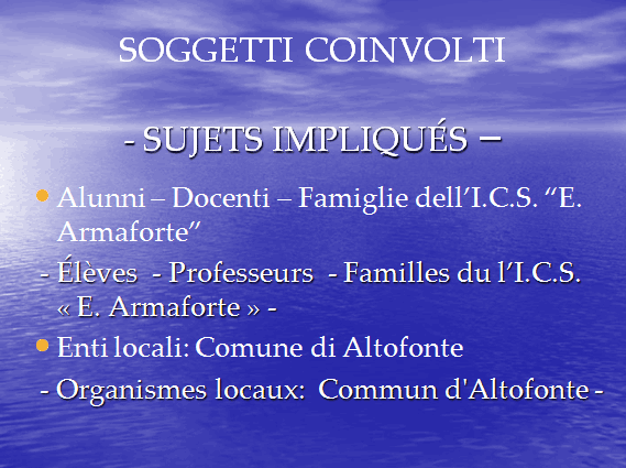 PROGETTO COMENIUS